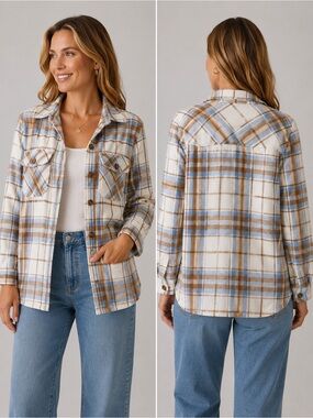 Women's Knapp Studio Plaid Shacket small